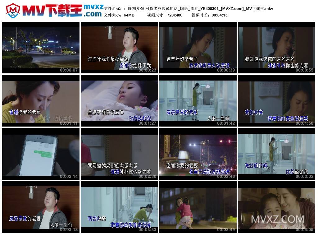 山隆刘复强-对俺老婆想说的话_国语_流行_YE400301